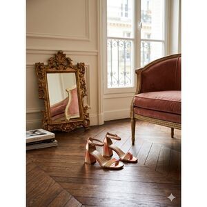 Naturalizer Vera Dress Sandals Metallic Copper Gold Ombré Block Heel Size 8M NWO